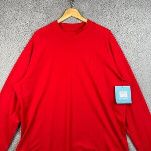 Coolibar Rash Guard Mens Red Long Sleeve UPF 50+ Water Sport Wear Saltwater NWT